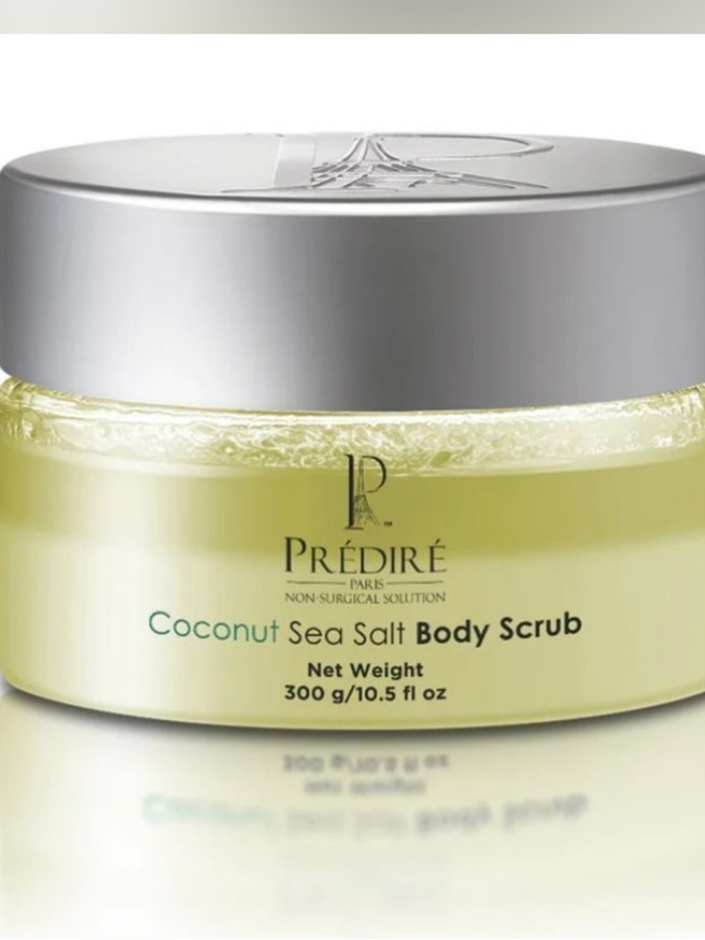 Predire Paris Coconut Sea Salt Body Scrub - Light Green
